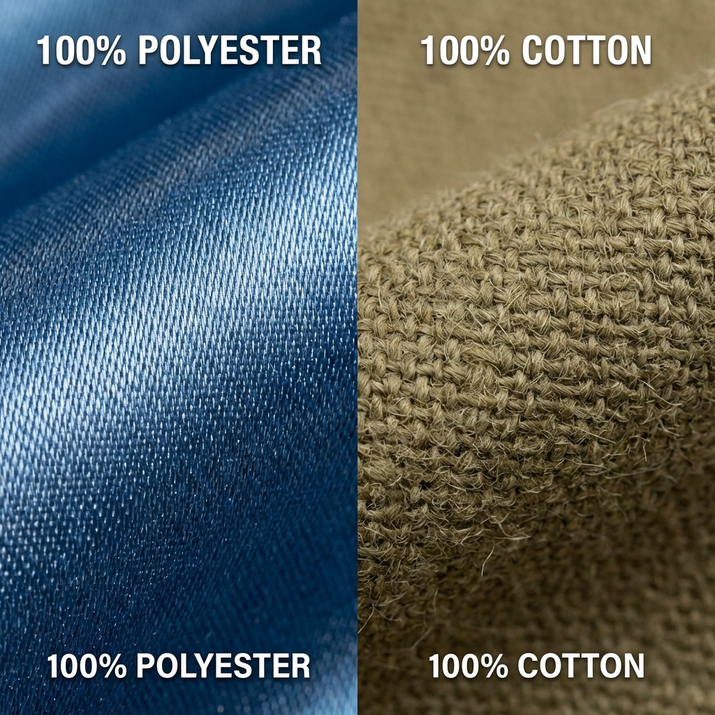 ポリエステルと綿の素材比較