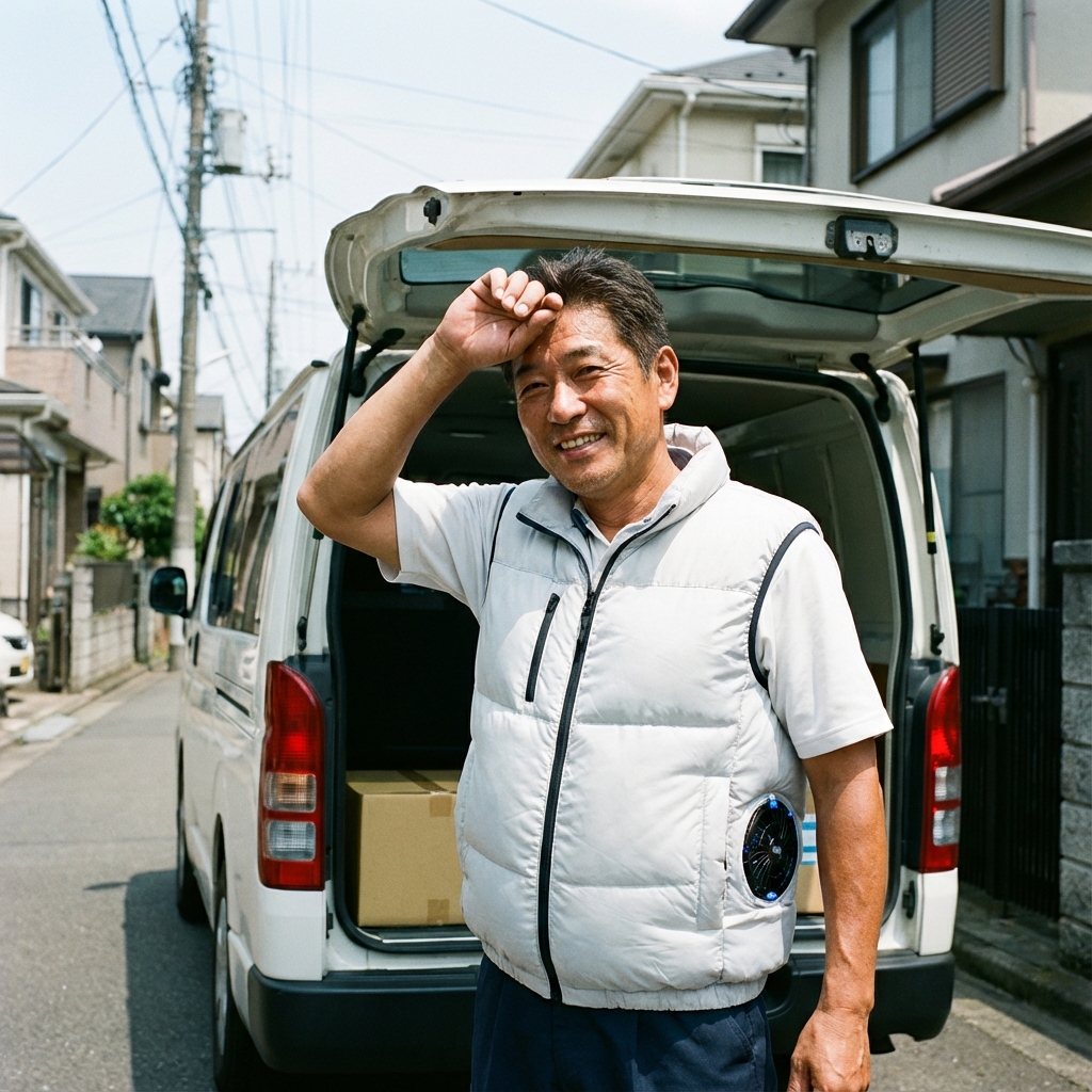 配送ドライバーの作業風景